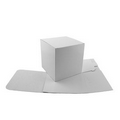 High Gloss White Folding Gift Box (7"x7"x7")